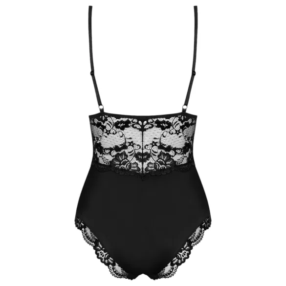 Obsessive - koronkowe body - czarne - XXL