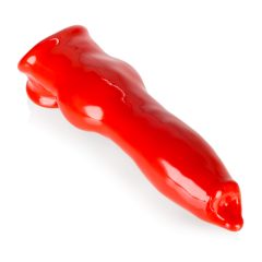 OXBALLS Fido - peleryna z penisem (czerwona)