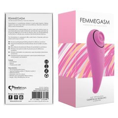   FEELZTOYS Femmegasm - ładowalny, wodoodporny wibrator dopochwowy i łechtaczkowy (różowy)