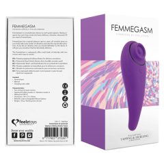   FEELZTOYS Femmegasm - ładowalny, wodoodporny wibrator dopochwowy i łechtaczkowy (fioletowy)