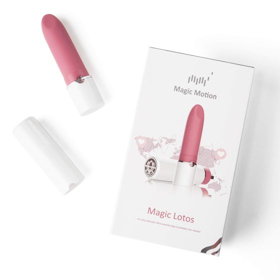 Magic Motion Lotos - inteligentny mini wibrator szminka z możliwością ładowania (różowy)