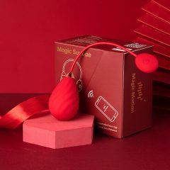   Magic Motion Sundae - inteligentne jajko wibracyjne z możliwością ładowania (czerwone)