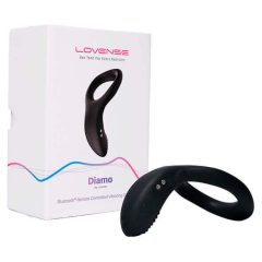   LOVENSE Diamo - inteligentny wibrujący pierścień na penisa z możliwością ładowania (czarny)