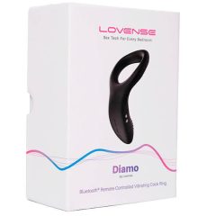   LOVENSE Diamo - inteligentny wibrujący pierścień na penisa z możliwością ładowania (czarny)