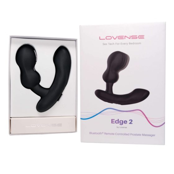 LOVENSE Edge 2 - inteligentny wibrator prostaty z możliwością ładowania (czarny)