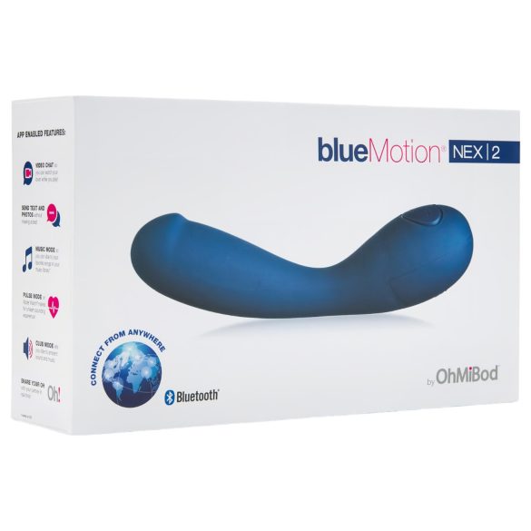 OHMIBOD Bluemotion Nex 2 - inteligentny wibrator punktu G z akumulatorem (niebieski)