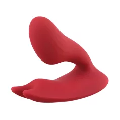   Magic Motion Umi - wibrujący strap-on z akumulatorem - czerwony