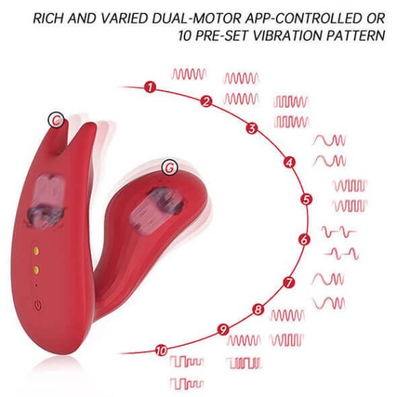 Magic Motion Umi - inteligentny wibrator na baterie (czerwony)