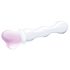 GLAS - sercowe szklane dildo (przezroczyste)