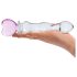 GLAS - sercowe szklane dildo (przezroczyste)