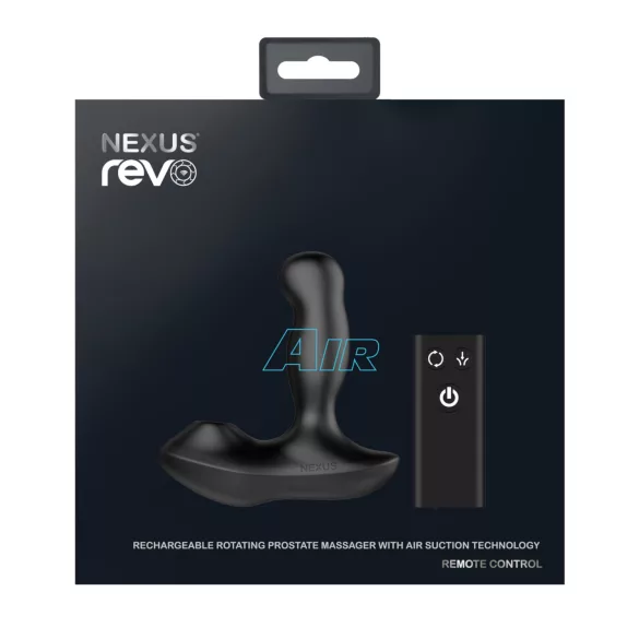 Nexus Revo Air - wibrator prostaty rotacyjny - silikon czarny