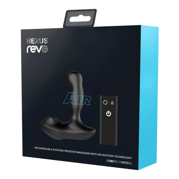 Nexus Revo Air - wibrator prostaty rotacyjny - silikon czarny