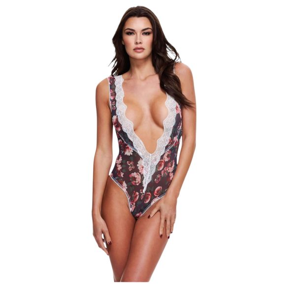 Koronkowe body w kwiaty Baci