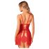 Obsessive Claussica - babydoll i stringi (czerwone)