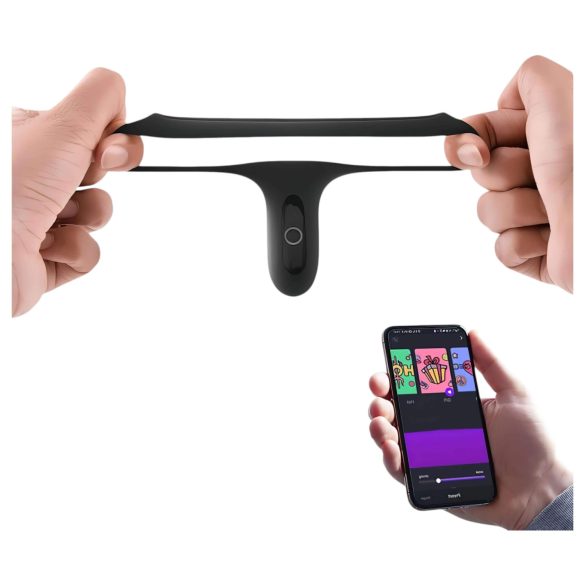 Magic Motion Rise - pierścień na penisa wibrujący akumulatorowy czarny