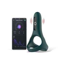   Magic Motion Rise - inteligentny wibrujący pierścień na penisa zasilany bateryjnie (zielony)