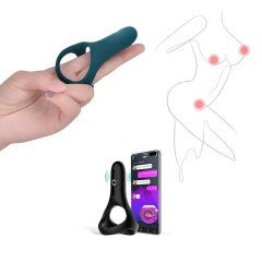   Magic Motion Rise - inteligentny wibrujący pierścień na penisa zasilany bateryjnie (zielony)