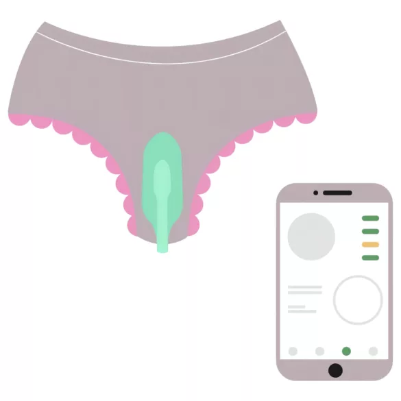 Magic Motion FitCute - kulki gejszy wibracyjne - silikon - miętowe, akumulator