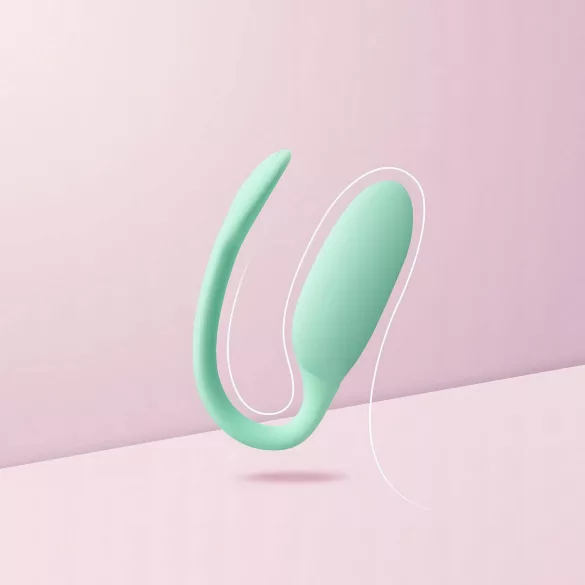 Magic Motion FitCute - kulki gejszy wibracyjne - silikon - miętowe, akumulator