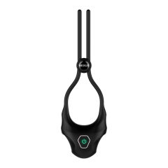   Nexus Forge - regulowany, zasilany bateryjnie, wibrujący pierścień na penisa lasso (czarny)