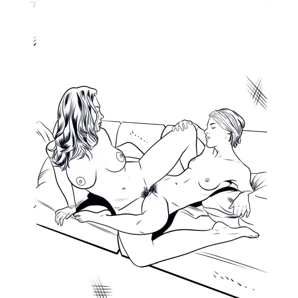 WoodRocket - Lesbijska porno kolorowanka erotyczna dla dorosłych