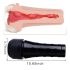 Tracy's Dog 3D Stroker - realistyczna sztuczna pochwa w etui (czarny-naturalny)