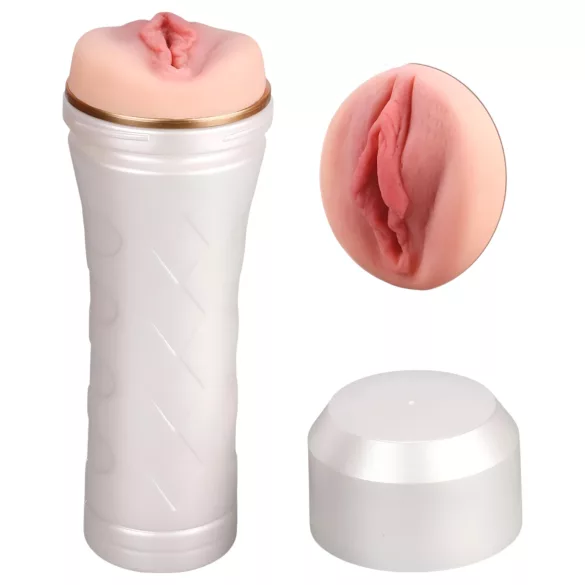 Tracy's Dog - masturbator męski - realistyczna pochwa w etui - biały/naturalny
