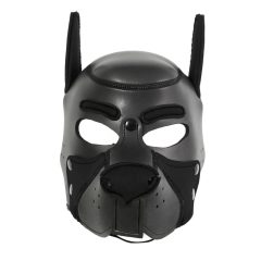 Ida Leather - zamknięta maska dla psa (czarna)